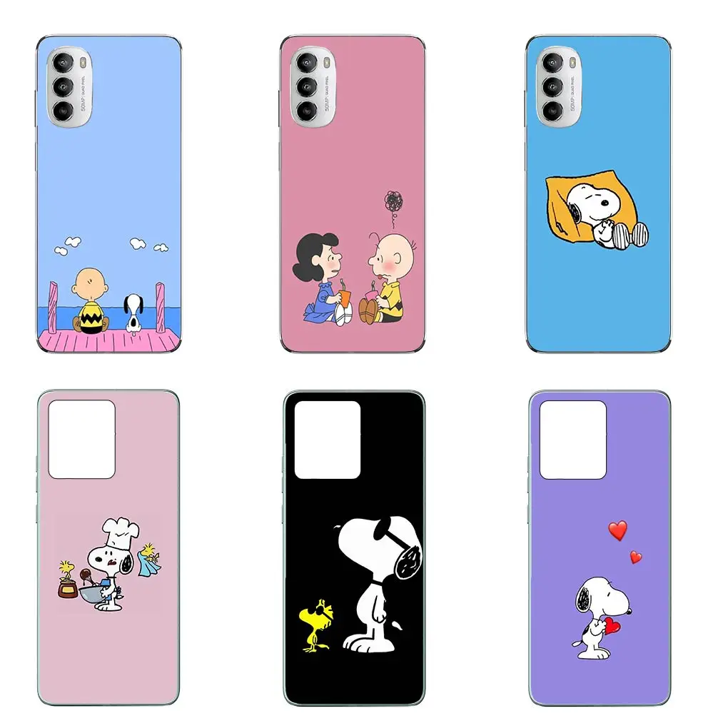 Чехол для телефона с обои S-Snoopys Dog Motorola Moto G13 G14 G53 G54 G62 G72 G82 G84 E13 E20 G42 G32 G23 G22
