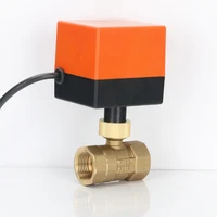dn15 dn25 motorized electricvalve 2 way brass ball valve ac220v dc12v 24v 2 way 3 wire with actuator cable for gas water oil