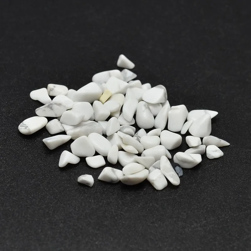 

340 шт./20 г чип Howlite, бусины без отверстия/без отверстия 2 ~ 8 x2 ~ 4 мм