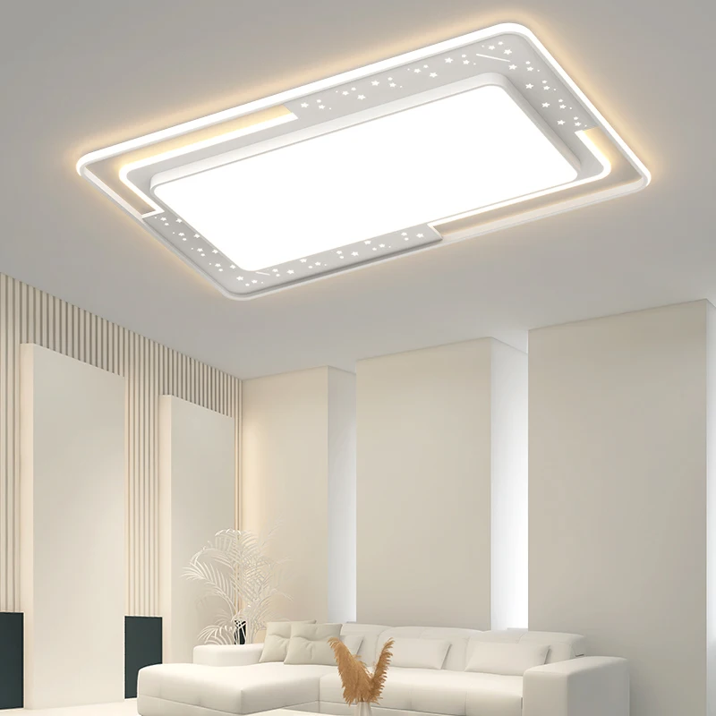 Modern Minimalist Living Room Chandeliers Atmospheric Led Cr