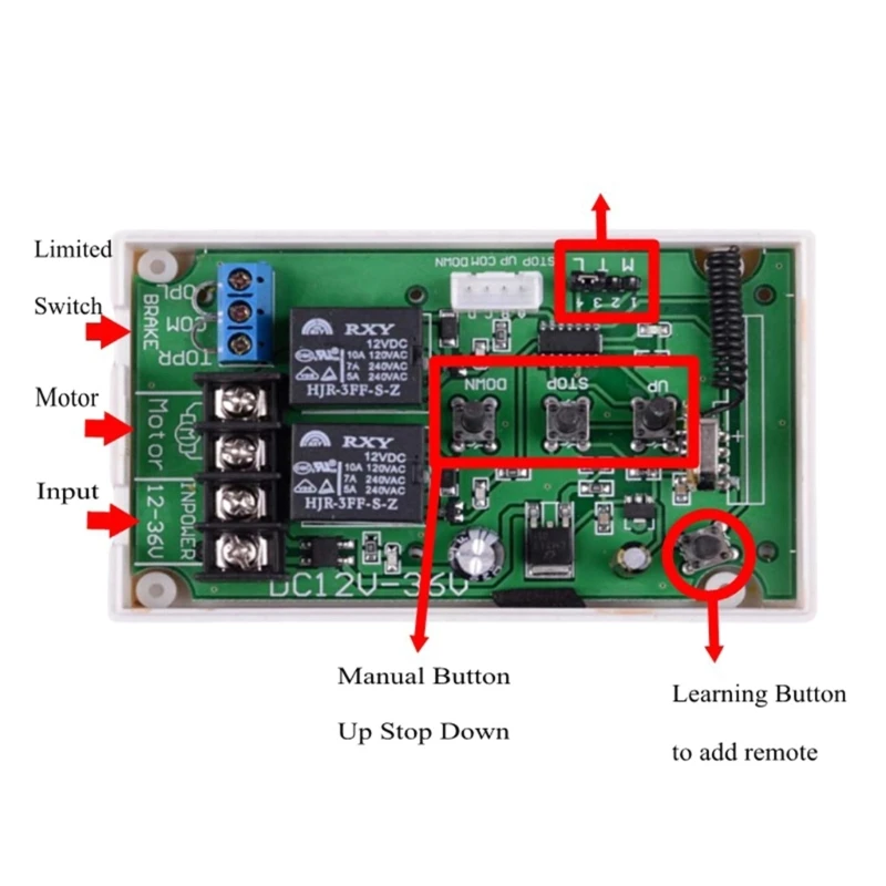 Беспроводной контроллер двигателя 1185 ручные переключатели управления для
