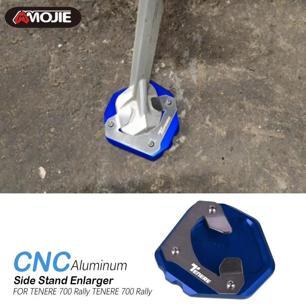 

FOR Yamaha 700 TENERE 700 TENERE700 Rally World Raid 2019 2020 2021 2022 2023 Motorcycle Side Stand Enlarger Extension Plate Pad