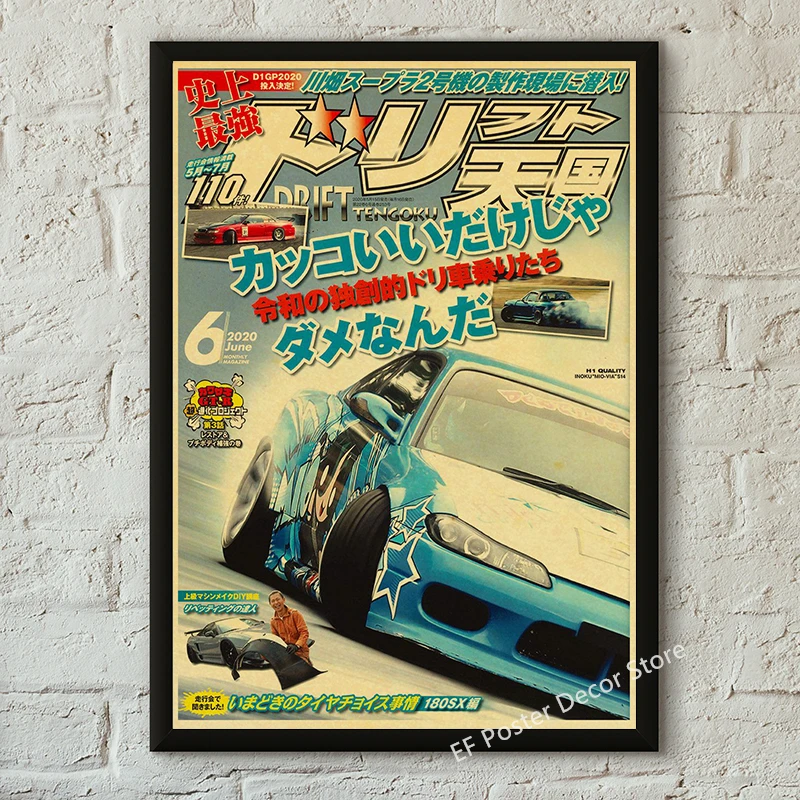 

Автомобильный постер Motorsport GTR Sport Cars Manga AE86