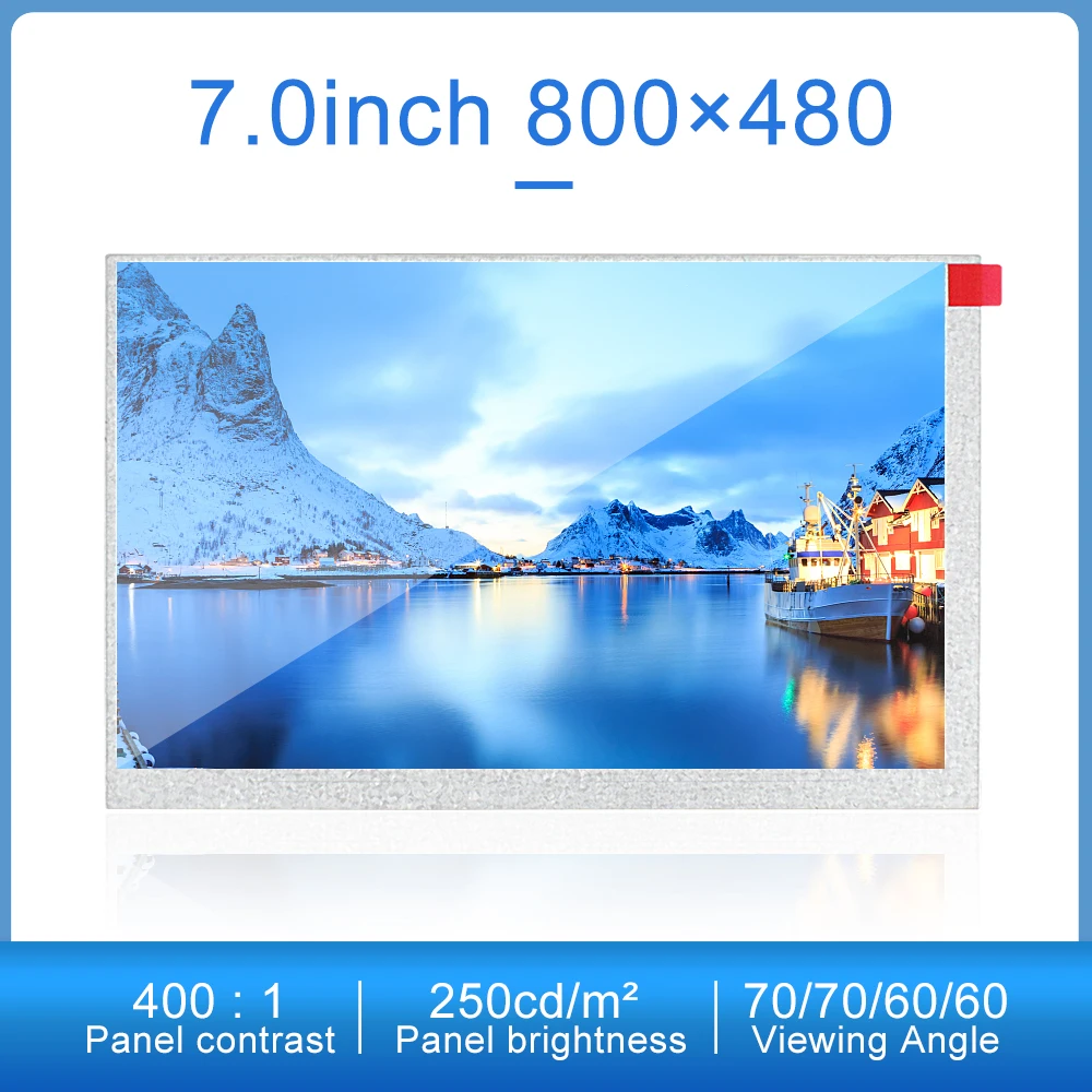 

Оригинальный сенсорный ЖК-дисплей Innolux LW700AT9010 с разрешением интерфейса TTL, 800x480, 40 контактов, 7-дюймовый сенсорный дисплей 250 нит, модуль LCM 400:1