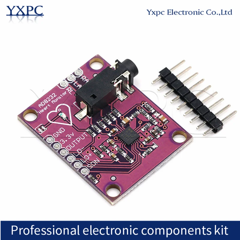 

AD8232 Diy Kit forArduino ECG Physiological Measurement Heart Pulse ECG Monitor Sensor Module Single Lead Heart Rate Monitor