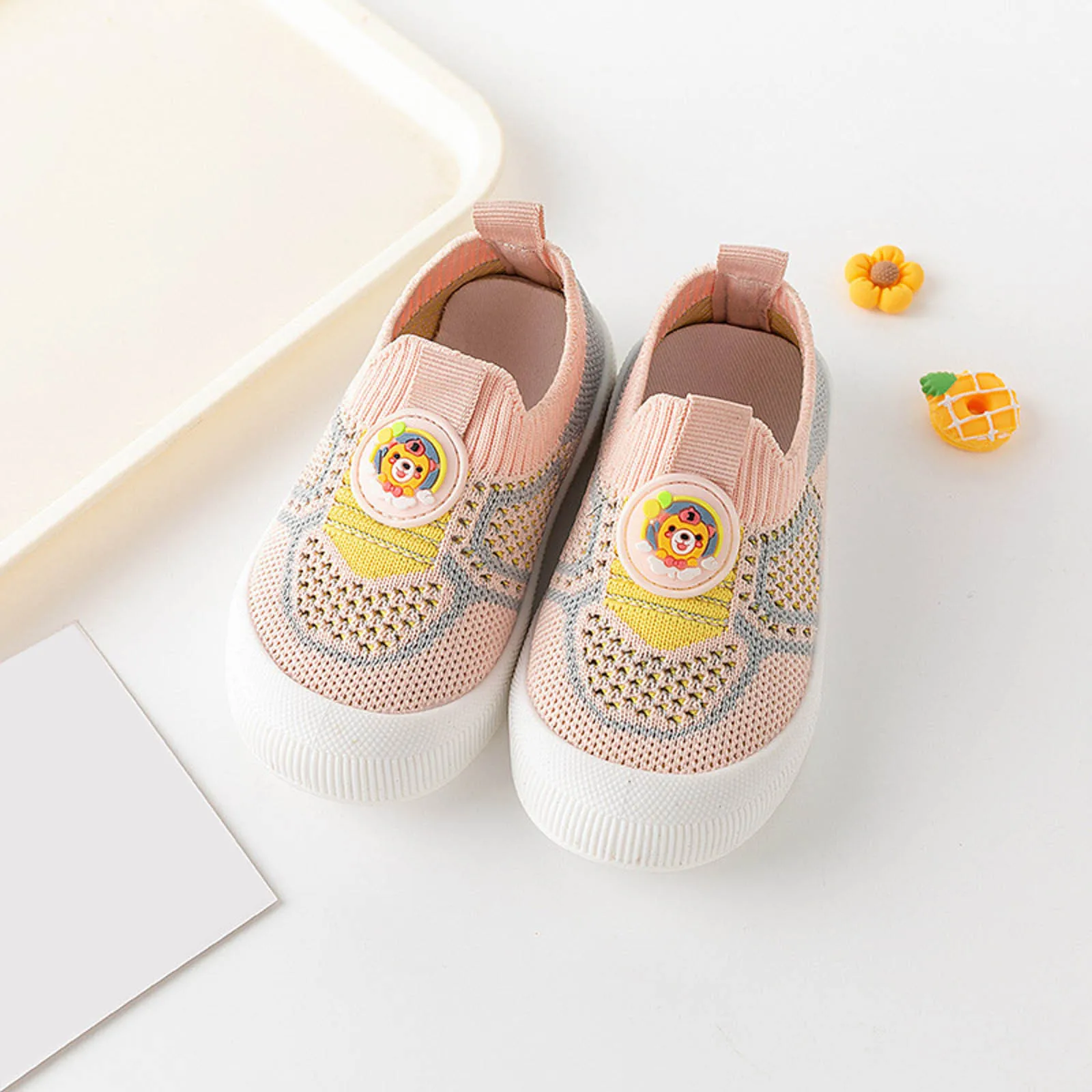 

Size 8 Girls Shoes Toddler Girls Boys Sneakers Board Shoes Summer Mesh Surface Breathable Shoes Light Soft Soled Booties Toddler