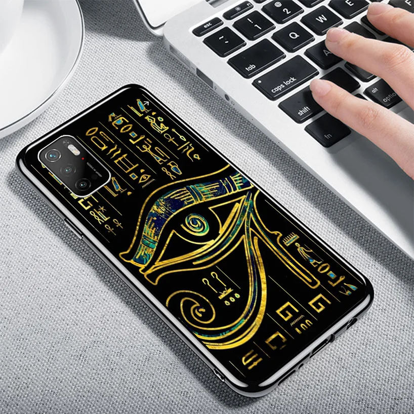 Чехол для телефона Sacred Eye of Horus Egypt Fresco Xiaomi Poco X6 X5 X4 X3 Nfc F6 F5 Pro F4 Gt F3 F2 F1 M5S M4 M3 Personalized Prin