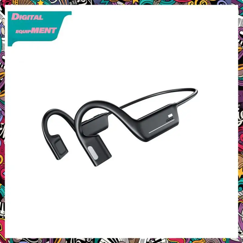 

Long Battery Life Stereo Bone Conduction Headphones Tws Earphone 200mah Wireless Headset Sport Earbuds Black