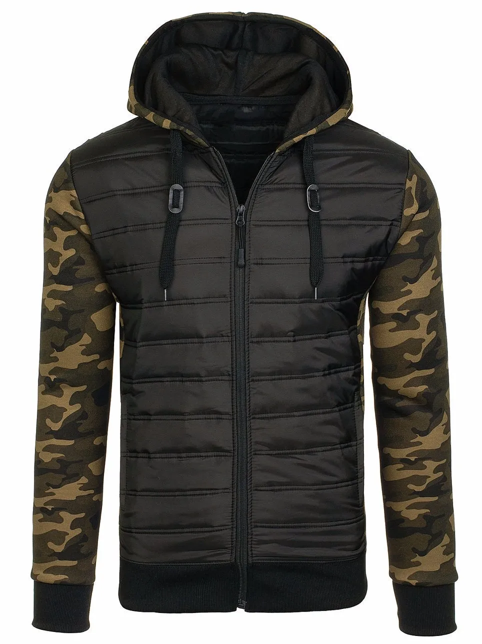 Camouflage Jacket Men Casual Hoodies Winter Warm Hooded Overcoat Male Army Patchwork Bomber Jackets 2022 Men Clothing Outwear
