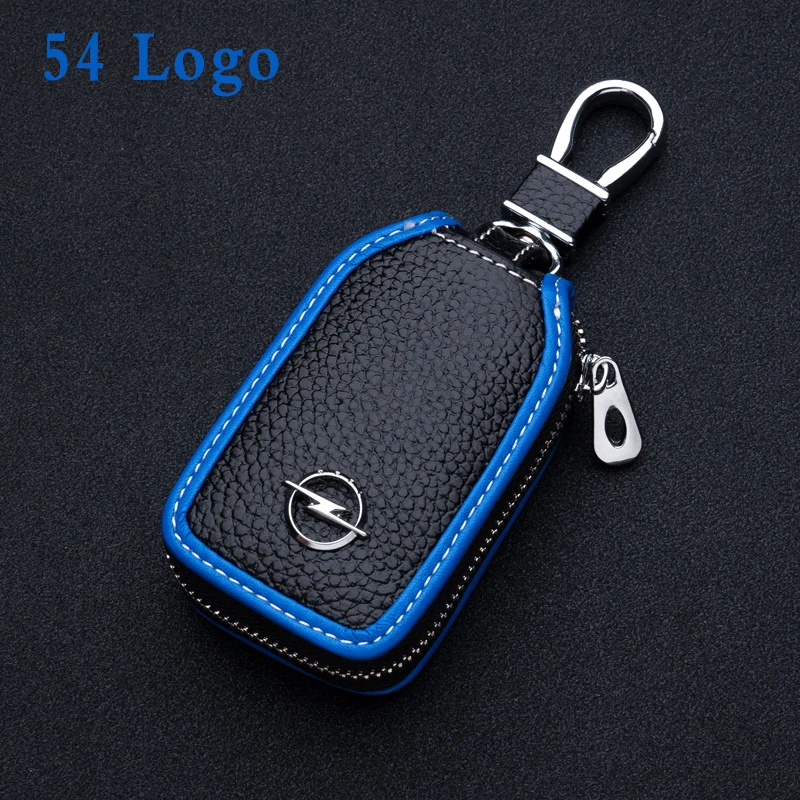 

Leather Car Key Case keychain For Opel Volvo Benz KIA BMW Infiniti Land Rover VW Jeep Subaru Acura Remote Key Cover Accessories