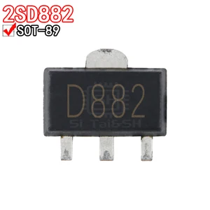 50PCS 2SD882 D882 2SD1624 2SB772 B772 patch SOP89 triode transistor
