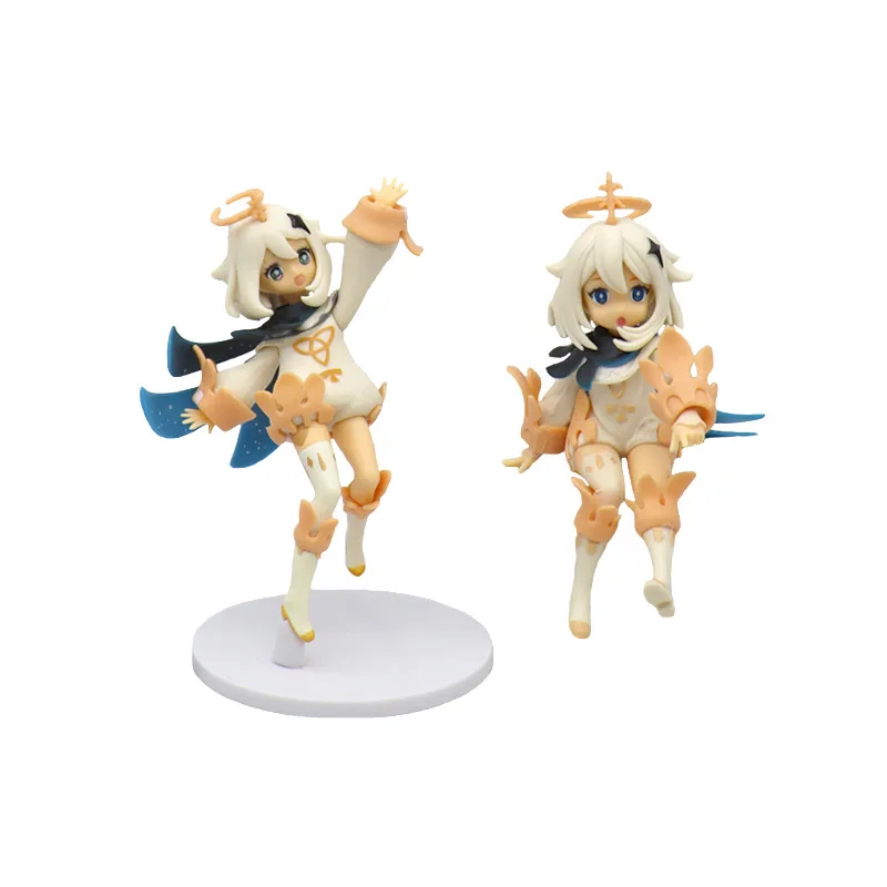 

About 15cm Genshin Impact Paimon Figure Around Anime Ornaments Beautiful Girl Doll Game Character Cute Doll Gift Toy
