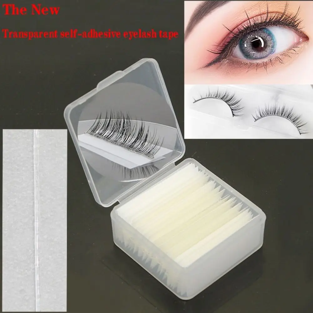 

New Transparent Reusable Self-Adhesive Glue-Free Eyelash Glue Strip False Eyelashes Tape