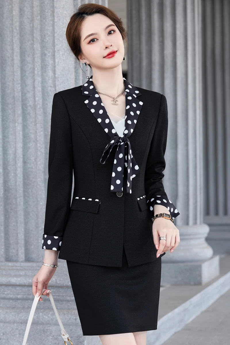 Red and White Autumn New Fashion Fake Two Pieces Casual Small Suit Temperament Suit Coat Professional Suit Small Fragrance Godde