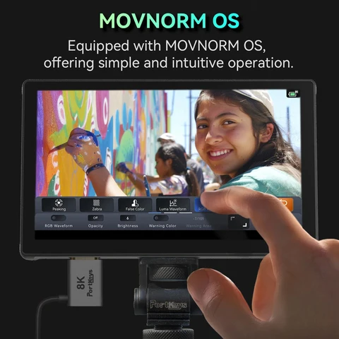 PortKeys PT5 III 5,4 дюйма 800 нит HDMI 4K30P Монитор камеры с цветным грейдером для DSLR-камеры Поддержка аккумулятора NP-F970