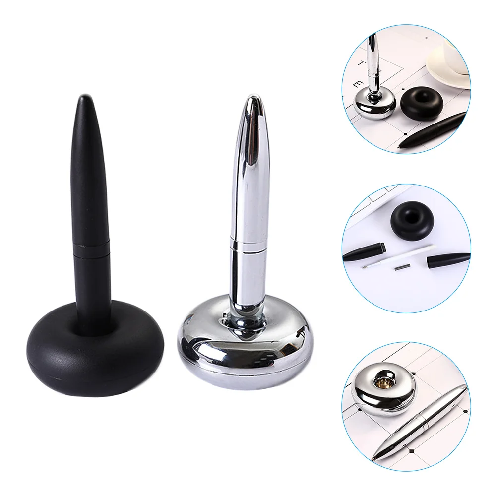 

2 Pcs Suspension Ballpoint Luxury Adults Business Men Gift Good Pp Nice Women Personalized Miss Black