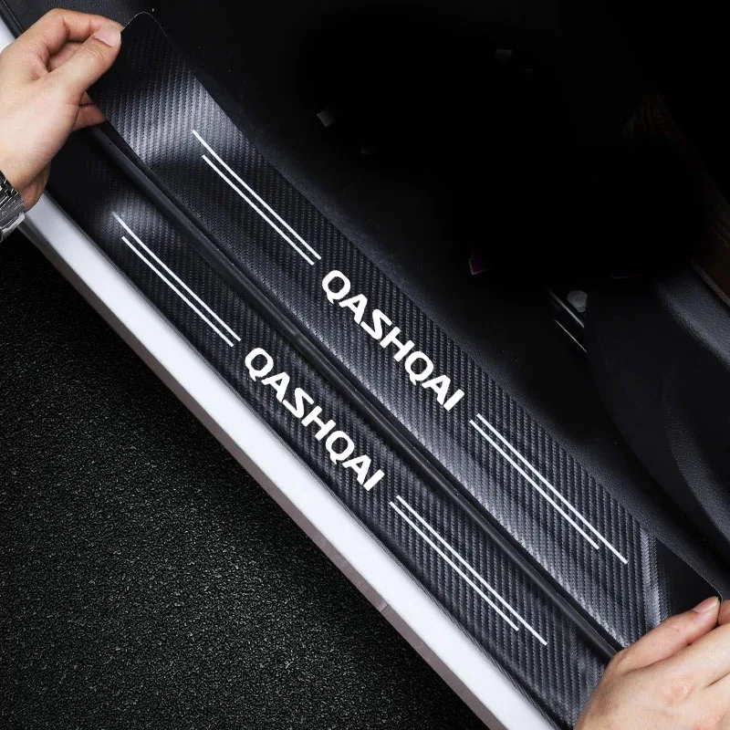 

Car Door Sill Carbon Fiber Sticker Car Trunk Rear Guard Bumper Carbon Fiber Sticker for JUKE QASIQAI X-TRAIL Car Accessories