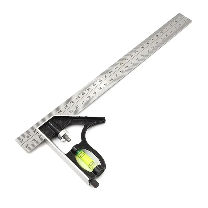 

Woodworking Tools Metal Ruler Framing Square Ruler 45° 90° Marking Angle-Square