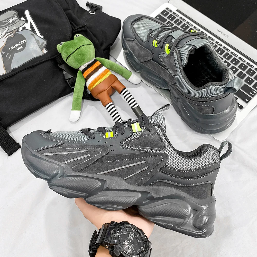 VIP Link Summer Lightweight Men's Outdoor Sports Shoes Black Sneakers Comfortable Jogging Mesh Running | Спорт и развлечения