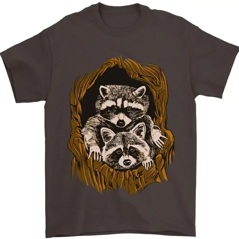 Фото Футболка Racoones En Un Beesbol Camiseta Para Hombre 100% Algodón №1