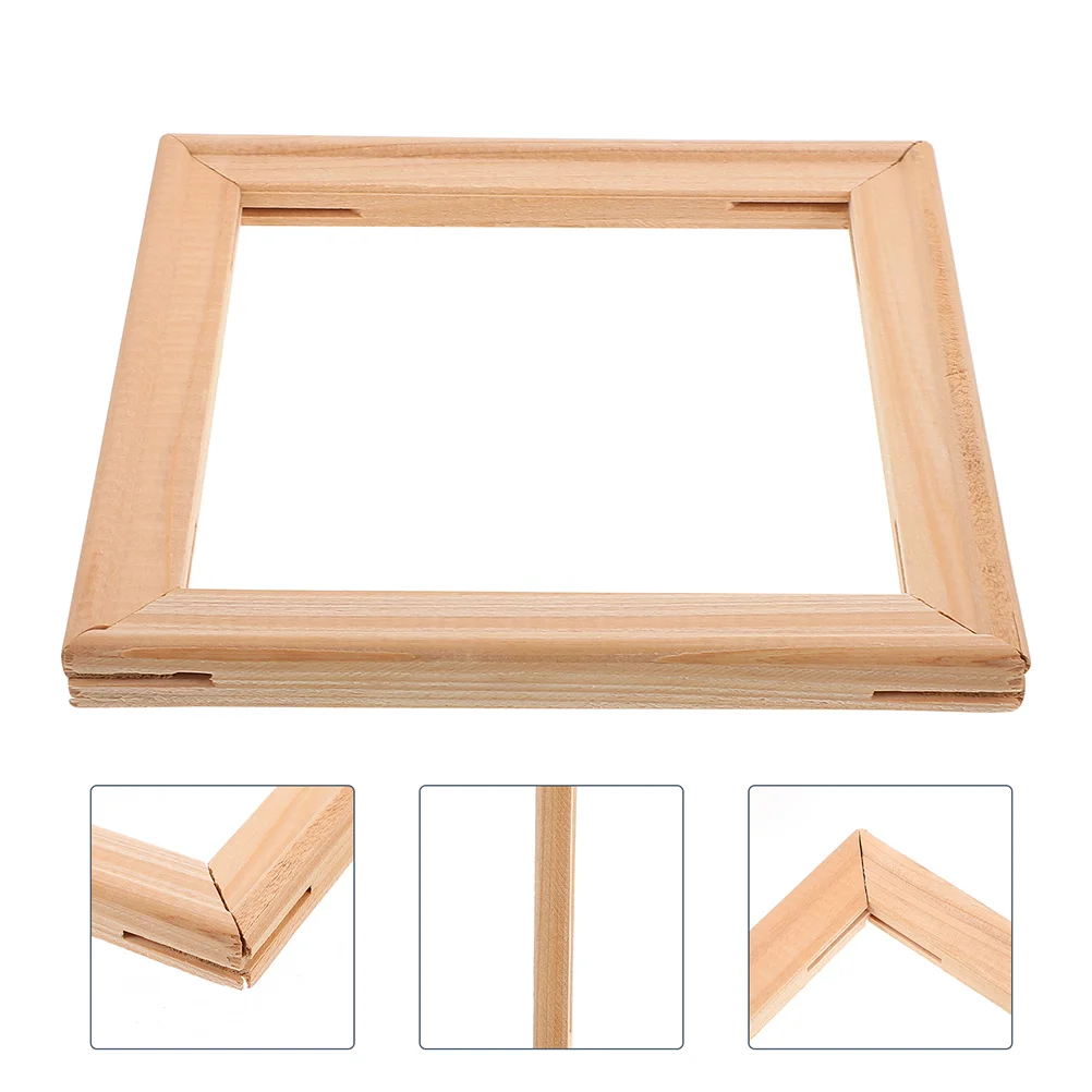 

DIY Painting Frame Wooden Photo Holder Self Assembly Picture Frame Canvas Frame