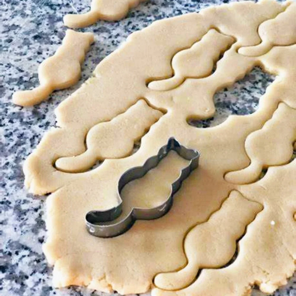 5 шт. форма для выпечки в форме кошки инструменты украшения тортов из нержавеющей