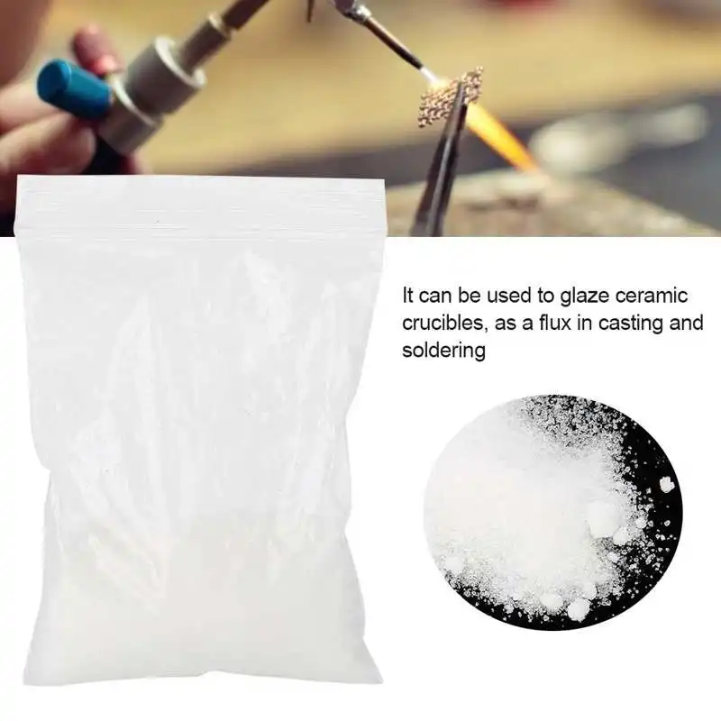 90g Jewelry Casting Welding Auxiliaries Borax Flux for Melting Gold Silver Metal Assay Forging | Украшения и аксессуары