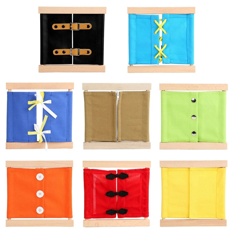 

Обучающие тканевые шнурки для обучающих игрушек Монтессори с кнопкой на молнии для стационарного центра активного отдыха, детская игрушка для путешествий