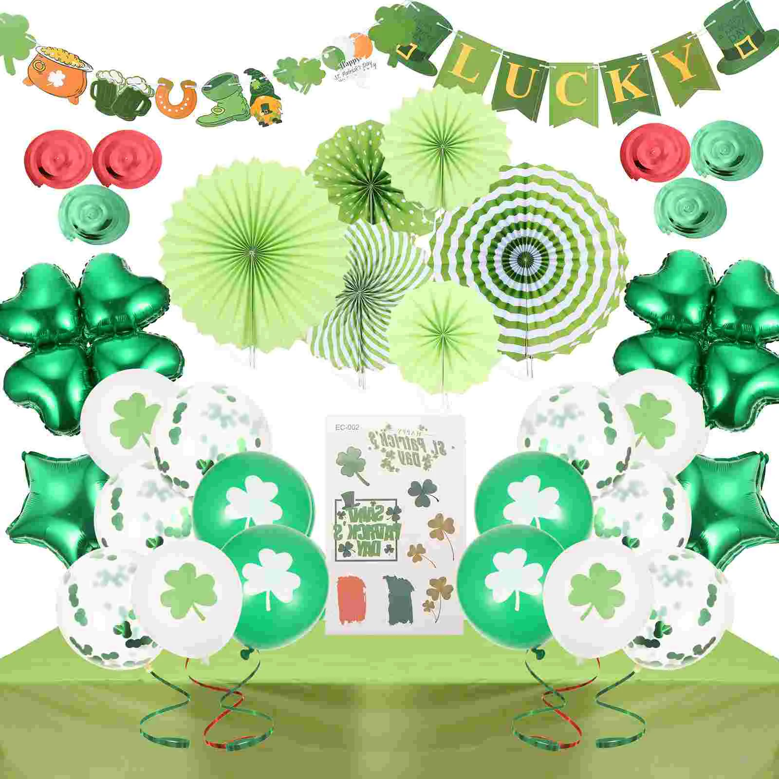 

1 Set St. Patrick's Day Party Scene Layout Balloon St. Patrick's Day Latex Balloons