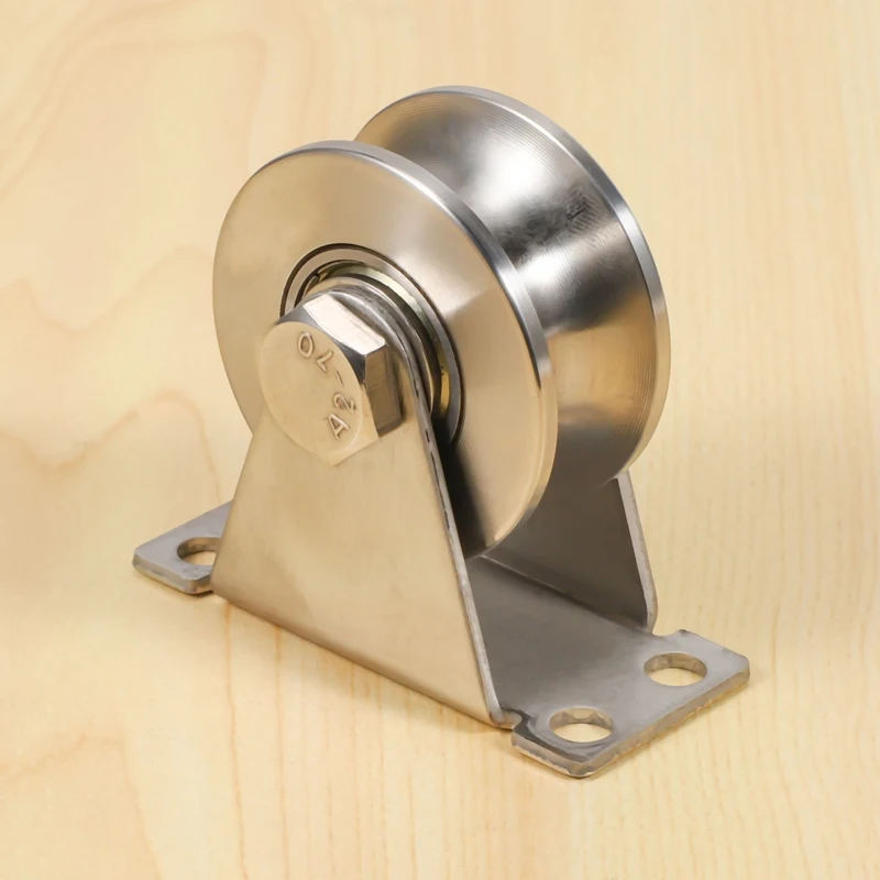 1 упаковка U-образного шкива из нержавеющей стали бесшумные подшипники канавка