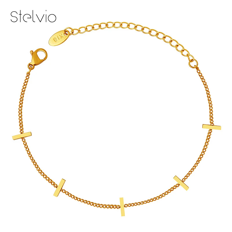 

Kpop Diamond Montage Titanium Steel Gold Silver Plated Chain Bracelets For Women Accessories Fine Jewelry Gift