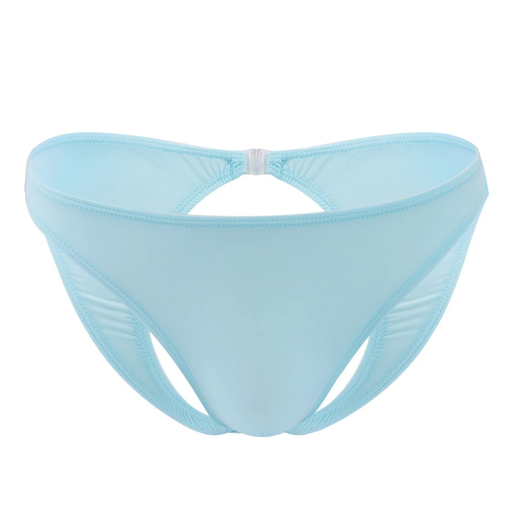 

Men's Thong Open Back Underwear Solide Color Briefs Sexy G-String Male Panties Comfortable Underpant Sensual Lingerie