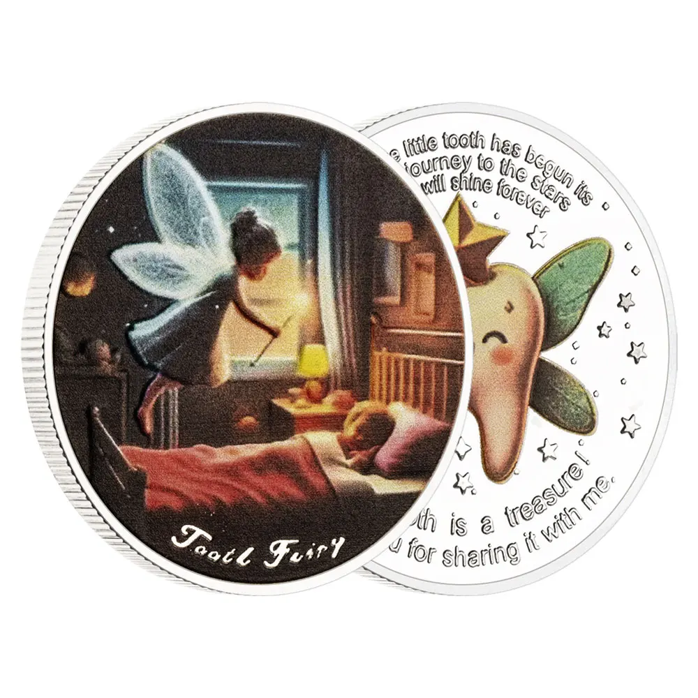 

Золотая позолоченная монета зубной феи