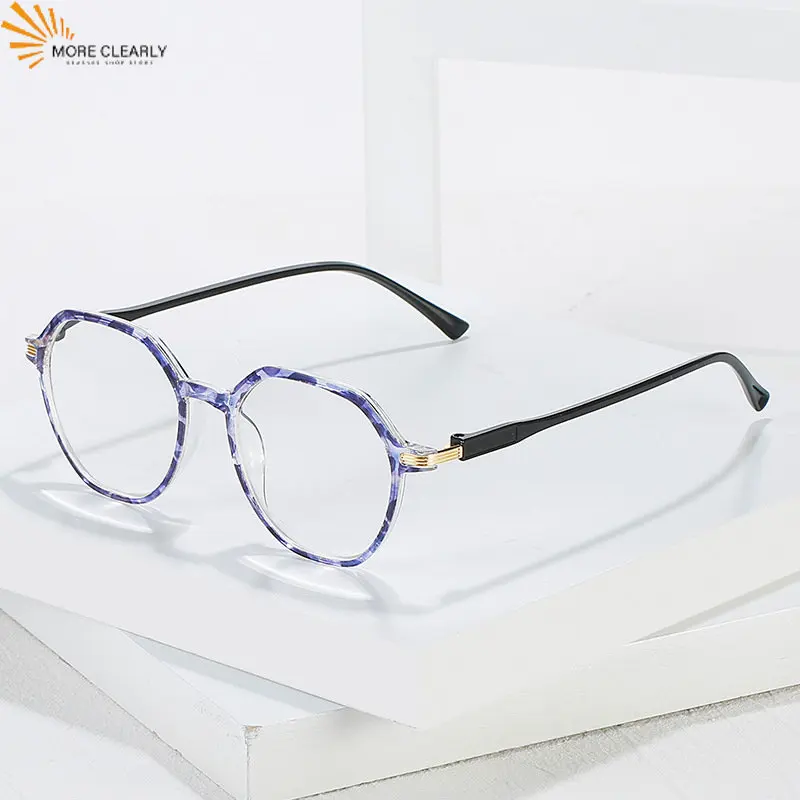 

Fashion Reading Glasses Unisex Clear Reading Glasses Reading Glasses Fashion Polygonal Black Frame Metal +1.0 +1.5 +3.0 to+4.0
