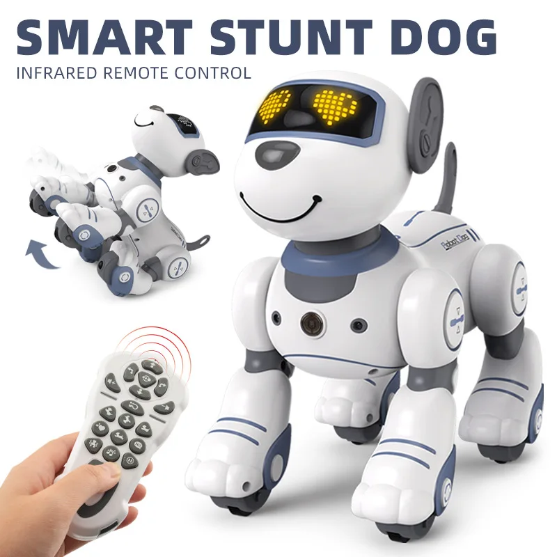 

New Intelligent RC Robot Stunt Dog Electronic Remote Control Gesture Sensing Handstand Dancing Music Pet Toys Gifts For Children