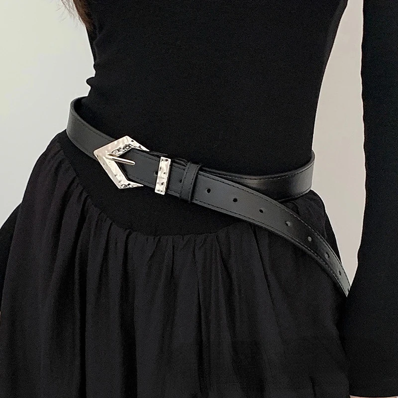 2023 New Women's Belt Wholesale Ins Style Simple and Versatile Fashion Pants Belt Korean Version Personalized High-grade