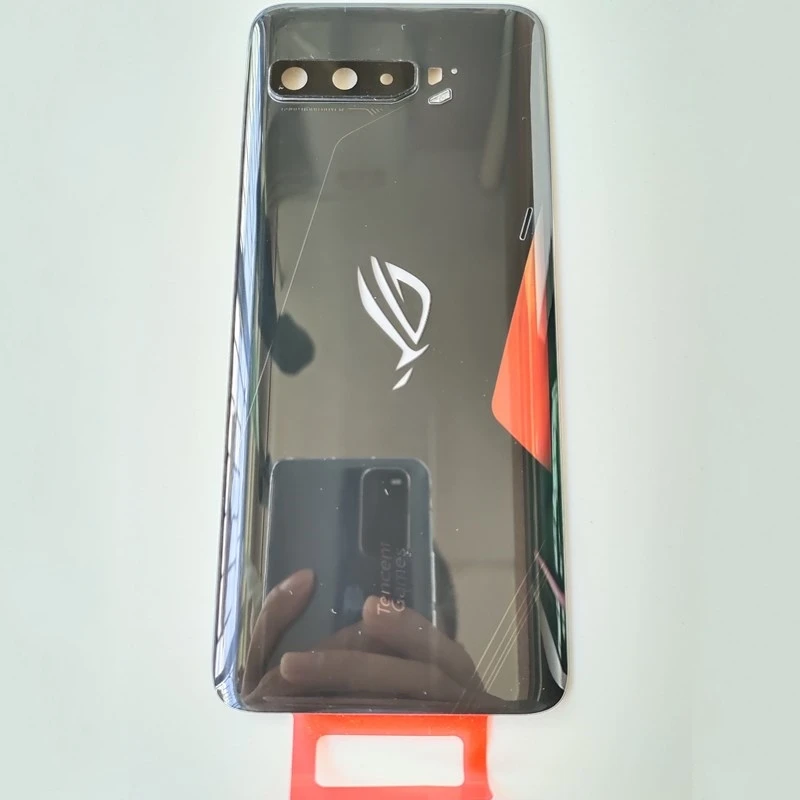 

Оригинальная задняя крышка для Asus ROG 3 ROG Phone 3 ZS661KS Strix, рамка для объектива камеры, задняя дверь, аккумулятор, стеклянная деталь
