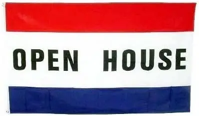 

Новый открытый дом 3x5 флаг 3x5 баннер для недвижимости