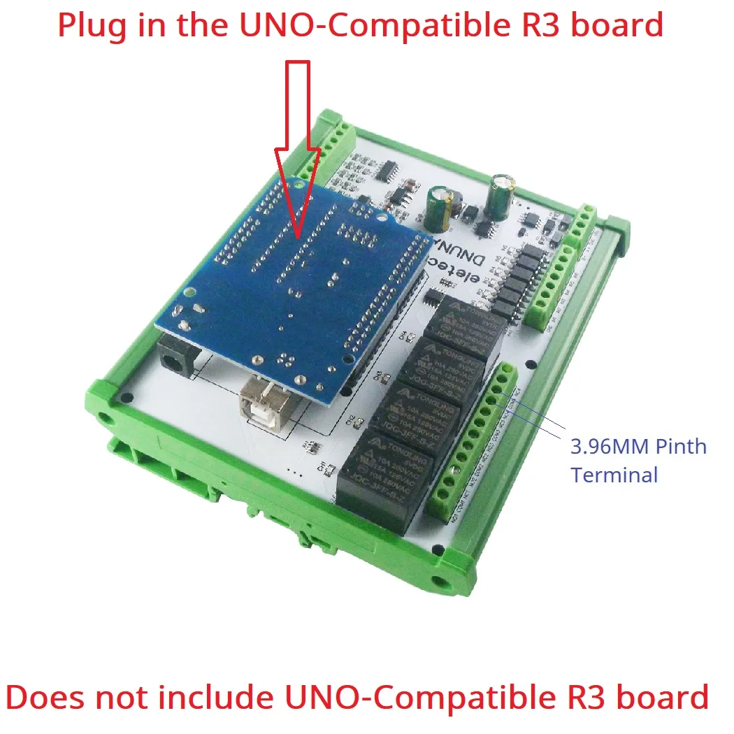 DNUNA16 для Arduino UNO светодиодный Solar Battery R3 PLC RS485 Remote IO Diy ADC коллекционный релейный
