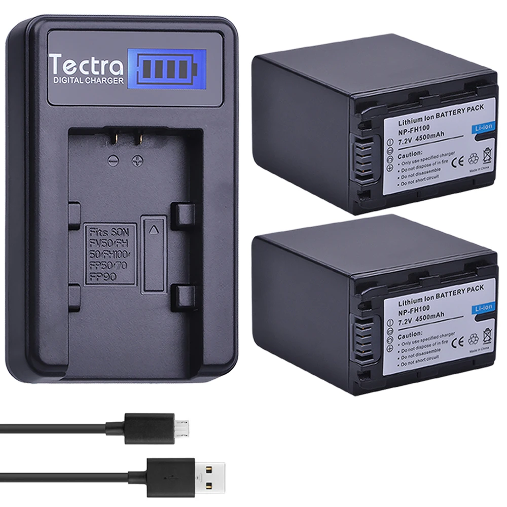 Аккумулятор NP-FH100 NPFH100 + зарядное устройство USB с ЖК-дисплеем для Sony NP-FH70 FH50 fΦ SX40R A230 A330 A290 A380 A390