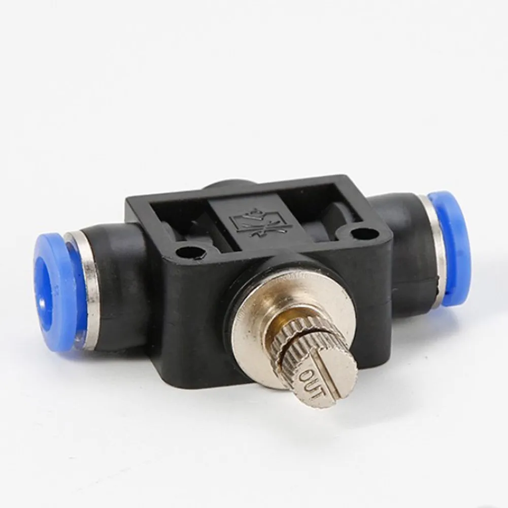

10mm Flow Control Valve 6mm 8mm Air Throttle Valve Fittings / Connectors Pneumatics Quick Hose Tube High Quality