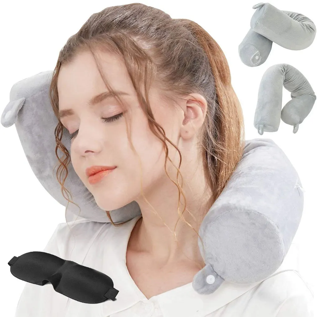 

Soft And Comfortable Twisted Travel Pillow For Airplane Wide Application Travel Pillow Neck Support