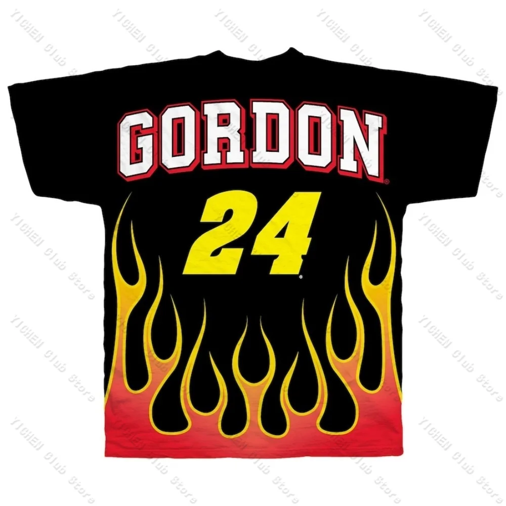 Мотоциклетная гоночная футболка Jeff Gordon Hendrick Motorsports Team Collection Black DuPont Legend уличная
