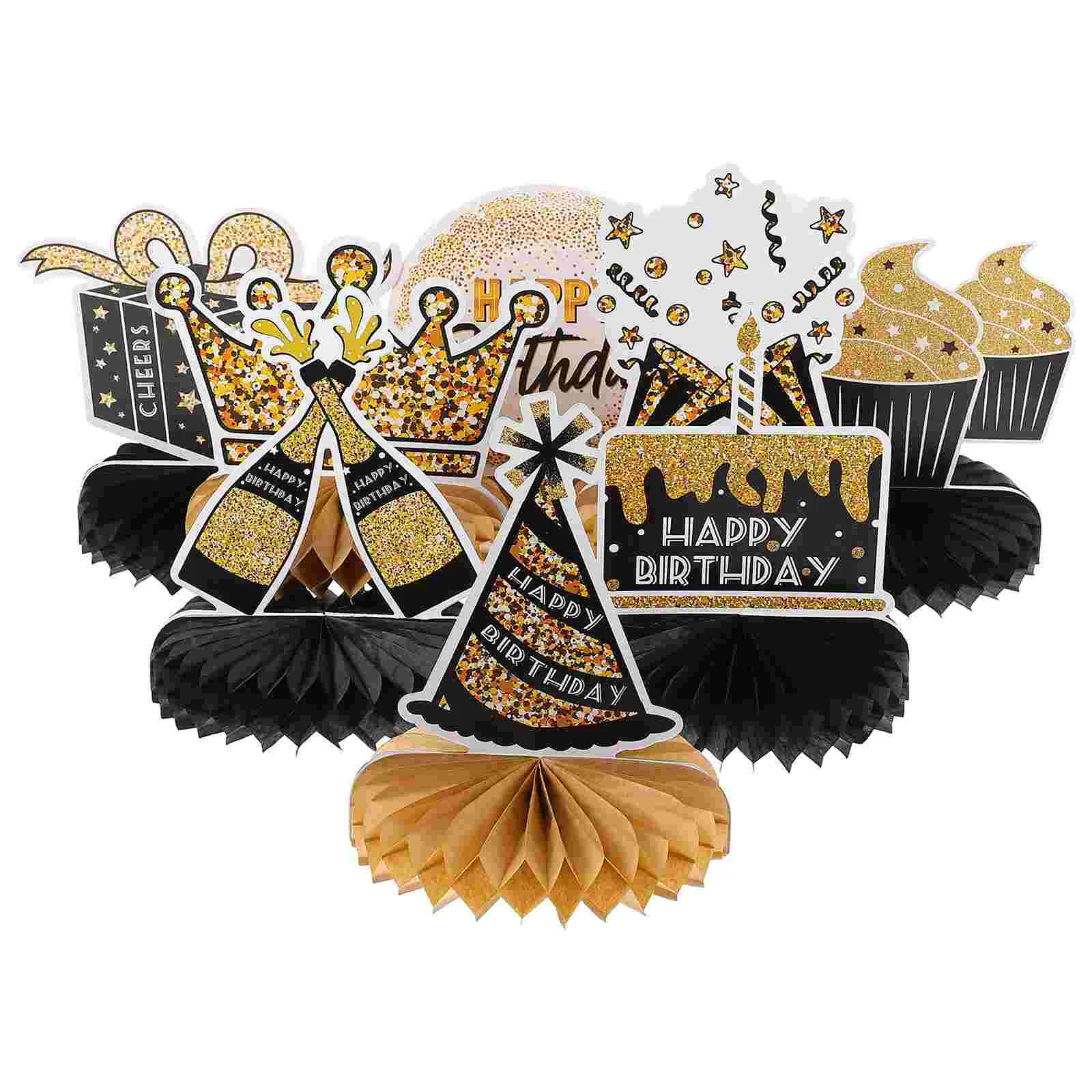 

1 Set of Creative Paper Craft Honeycomb Decors Birthday Party Decorations
