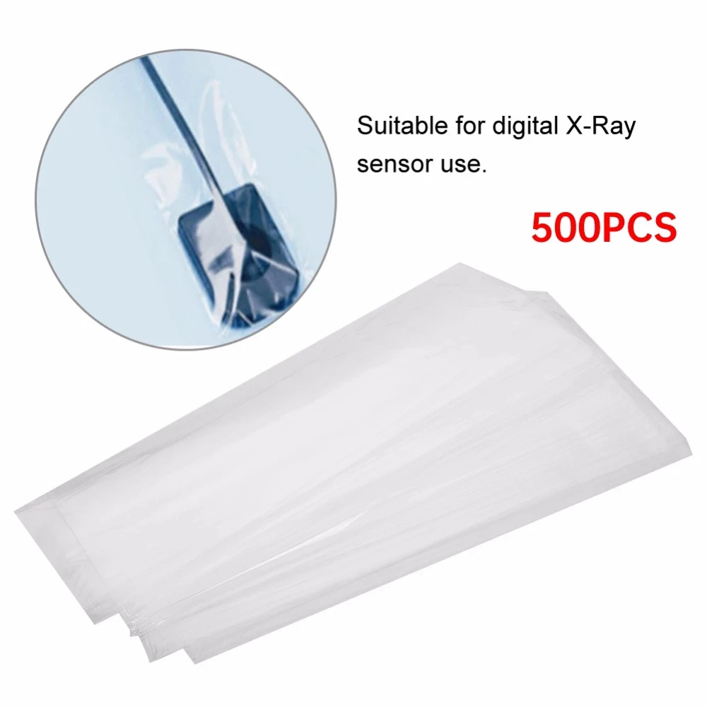500pcs/set Disposable Dental Digital Sleeves Cover Durable Plastic Protector Prevent Infection for X-Ray Sensor Teeth Storage