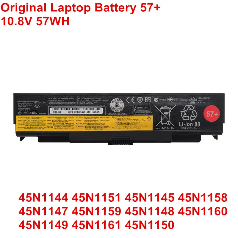 

10.8V 57WH New 57+ 6Cell Original Laptop Battery For Lenovo ThinkPad L440 L540 T440p T540p W540 45N1146 45N1144 45N1151 45N1145