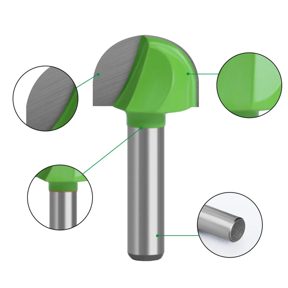 

11pcs Carbide Alloy 6-32mm Shank Ball Nose End Mill Round Nose Cove Milling Bit Radius Core Box Router Bit Tools