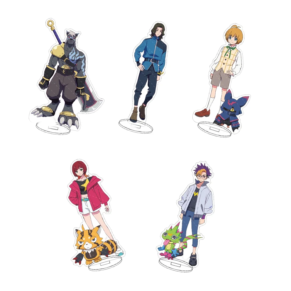 Фото Digimon Beatbreak 15 см акриловая подставка-Tomorou Tenma декор для стола на Рождество/день рождения, коллекционный подарок для аниме №1