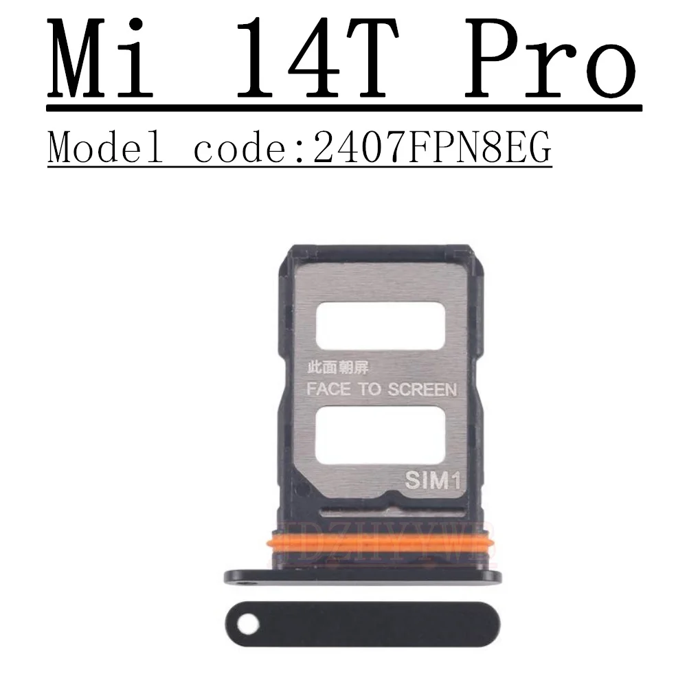 Держатель лотка для микросхемы SD для телефона Xiaomi 14T14T Pro Mi 14TPro, держатель слота для лотка для SIM-карты, адаптер, разъем, запасные части (art.: 3920cf94db9dc) - 3920cf94db9dc