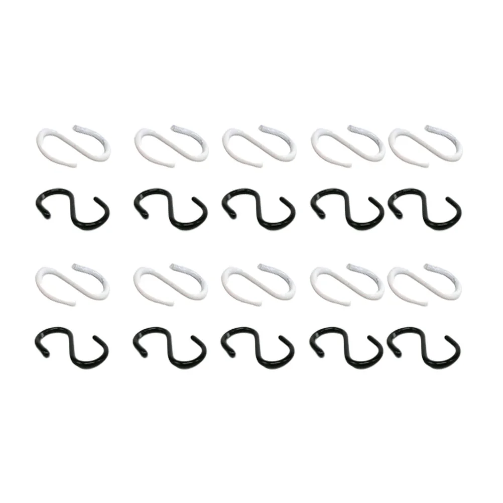 

Hooks S Hanging Mini Hook Jewelry Kitchen Chain Shaped Hanger Diy Duty Heavy Closet Crafts Tags Bathroom Metal Equipment Net